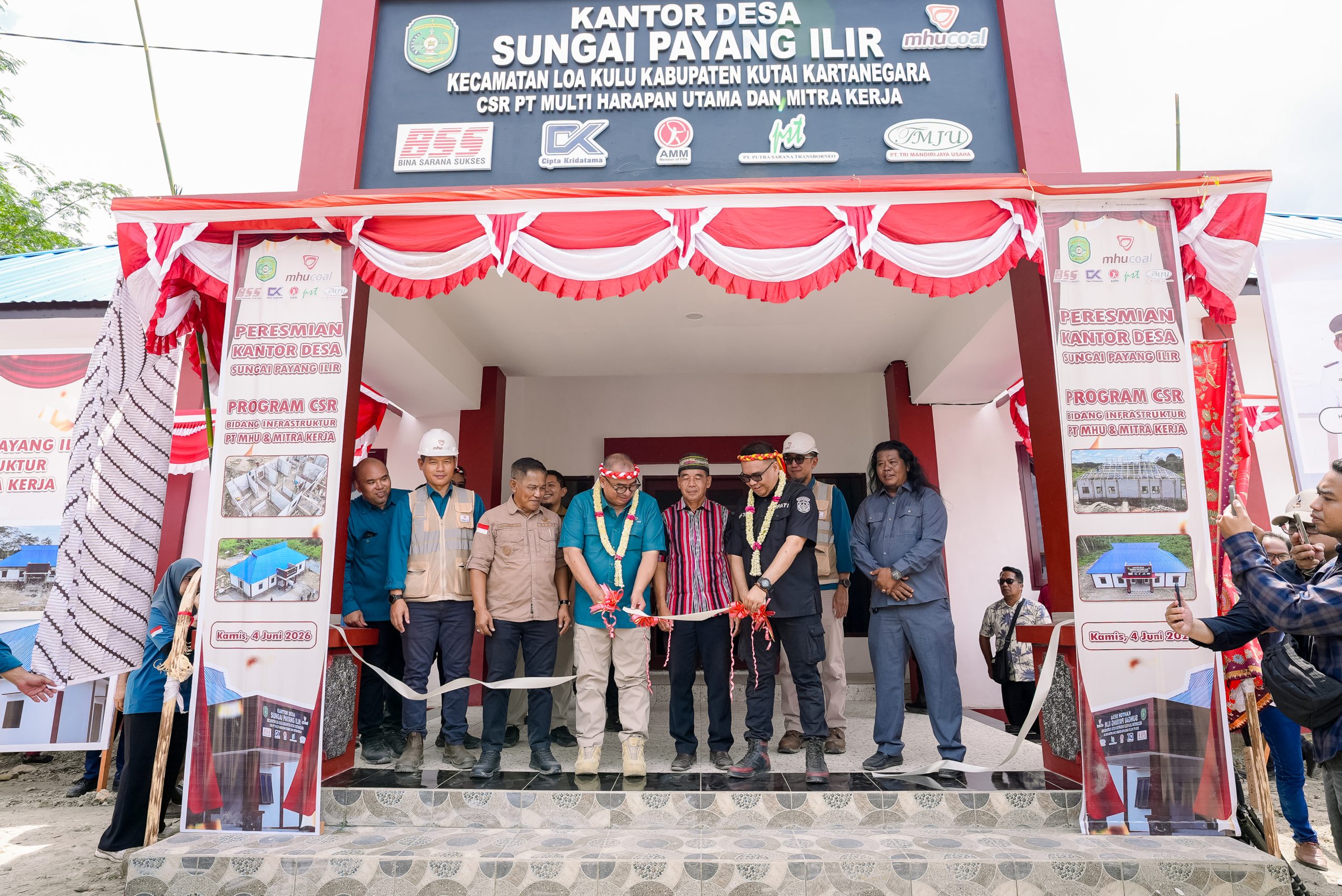 MHU Resmikan Kantor Desa Sungai Payang Ilir, Perkuat Infrastruktur Sosial di Wilayah Lingkar Tambang